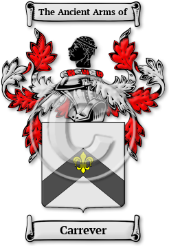 Carrever Family Crest Download (jpg) Legacy Series - 150 DPI