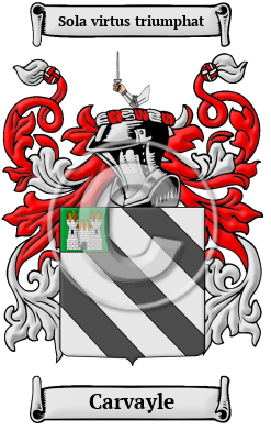 Carvayle Family Crest/Coat of Arms