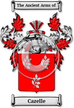 Cazelle Family Crest Download (jpg) Legacy Series - 150 DPI