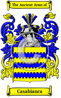 Casabianca Family Crest/Coat of Arms