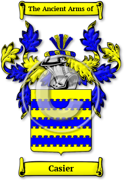 Casier Family Crest Download (jpg) Legacy Series - 150 DPI