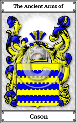 Cason Family Crest Download (JPG) Book Plated - 600 DPI