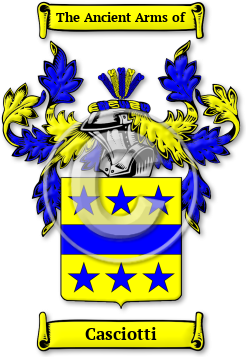 Casciotti Family Crest Download (jpg) Legacy Series - 150 DPI