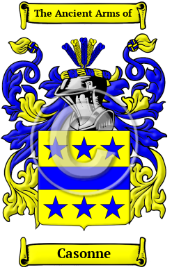 Casonne Family Crest/Coat of Arms
