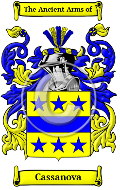 Cassanova Family Crest/Coat of Arms