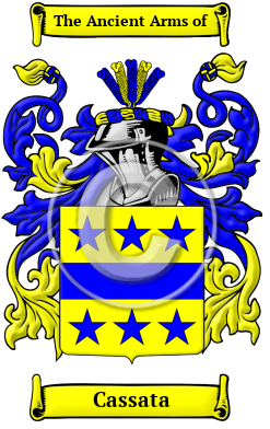 Cassata Family Crest/Coat of Arms