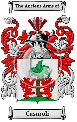 Casaroli Family Crest/Coat of Arms