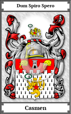 Casmen Family Crest Download (JPG)  Book Plated - 150 DPI