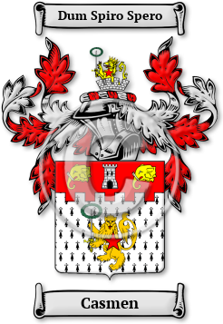 Casmen Family Crest Download (jpg) Legacy Series - 150 DPI