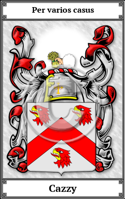 Cazzy Family Crest Download (JPG)  Book Plated - 150 DPI