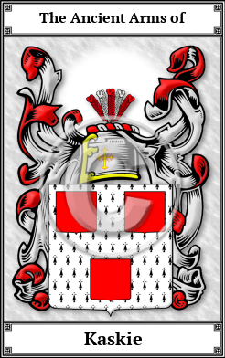 Kaskie Family Crest Download (JPG) Book Plated - 600 DPI