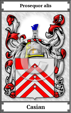 Casian Family Crest Download (JPG)  Book Plated - 150 DPI