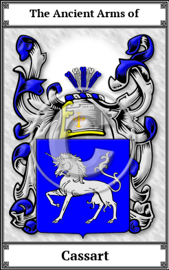 Cassart Family Crest Download (JPG)  Book Plated - 150 DPI