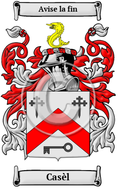 Casèl Family Crest/Coat of Arms
