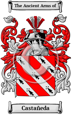 Castañeda Family Crest Download (JPG) Heritage Series - 300 DPI