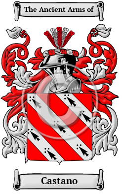 Castano Family Crest/Coat of Arms