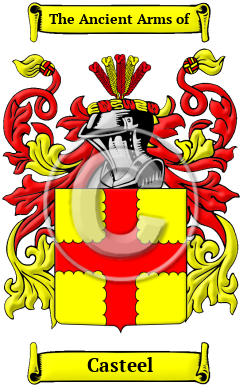 Casteel Family Crest/Coat of Arms