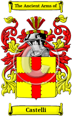 Castelli Family Crest/Coat of Arms