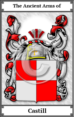 Castill Family Crest Download (JPG)  Book Plated - 150 DPI