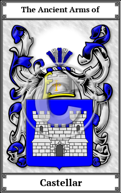 Castellar Family Crest Download (JPG)  Book Plated - 150 DPI