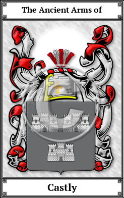 Castly Family Crest Download (JPG)  Book Plated - 150 DPI