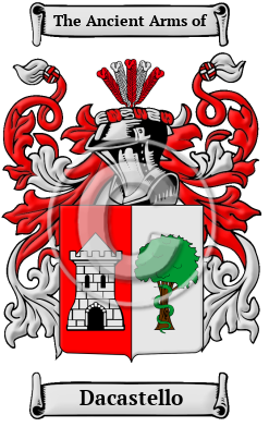 Dacastello Family Crest/Coat of Arms