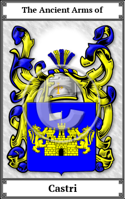 Castri Family Crest Download (JPG)  Book Plated - 150 DPI