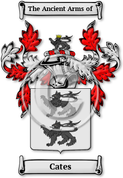 Cates Family Crest Download (JPG) Legacy Series - 600 DPI