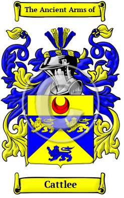 Cattlee Family Crest/Coat of Arms