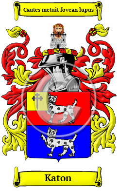 Katon Family Crest/Coat of Arms