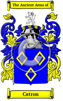 Catron Family Crest/Coat of Arms