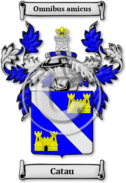 Catau Family Crest Download (JPG) Legacy Series - 600 DPI