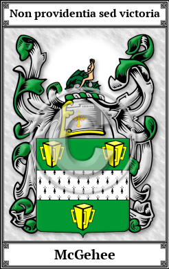 McGehee Family Crest Download (JPG)  Book Plated - 150 DPI