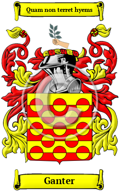 Ganter Family Crest/Coat of Arms
