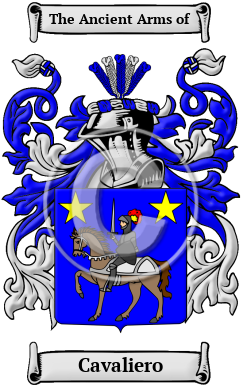 Cavaliero Family Crest/Coat of Arms