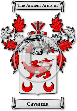 Cavanna Family Crest Download (jpg) Legacy Series - 150 DPI