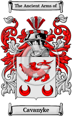 Cavanyke Family Crest/Coat of Arms