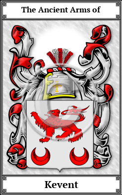 Kevent Family Crest Download (JPG)  Book Plated - 150 DPI