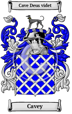 Cavey Family Crest/Coat of Arms