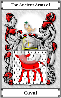 Caval Family Crest Download (JPG)  Book Plated - 150 DPI