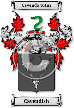 Cavendish Family Crest Download (jpg) Legacy Series - 150 DPI