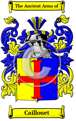 Caillouet Family Crest/Coat of Arms