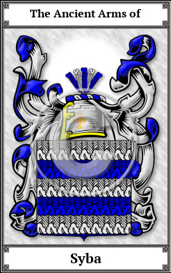 Syba Family Crest Download (JPG)  Book Plated - 150 DPI