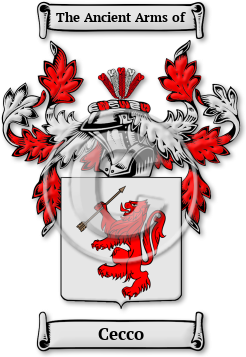 Cecco Family Crest Download (jpg) Legacy Series - 150 DPI