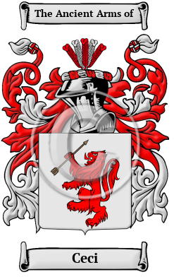 Ceci Family Crest/Coat of Arms