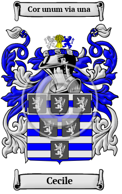 Cecile Name Meaning, Family History, Family Crest & Coats of Arms