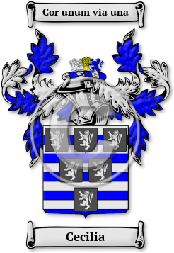 Cecilia Family Crest Download (JPG) Legacy Series - 300 DPI