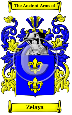 Zelaya Family Crest/Coat of Arms