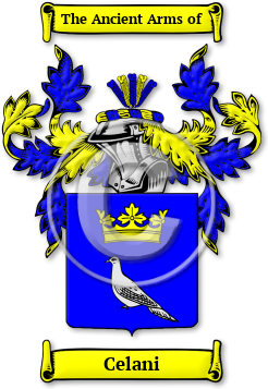 Celani Family Crest Download (jpg) Legacy Series - 150 DPI