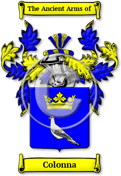 Colonna Family Crest Download (jpg) Legacy Series - 150 DPI